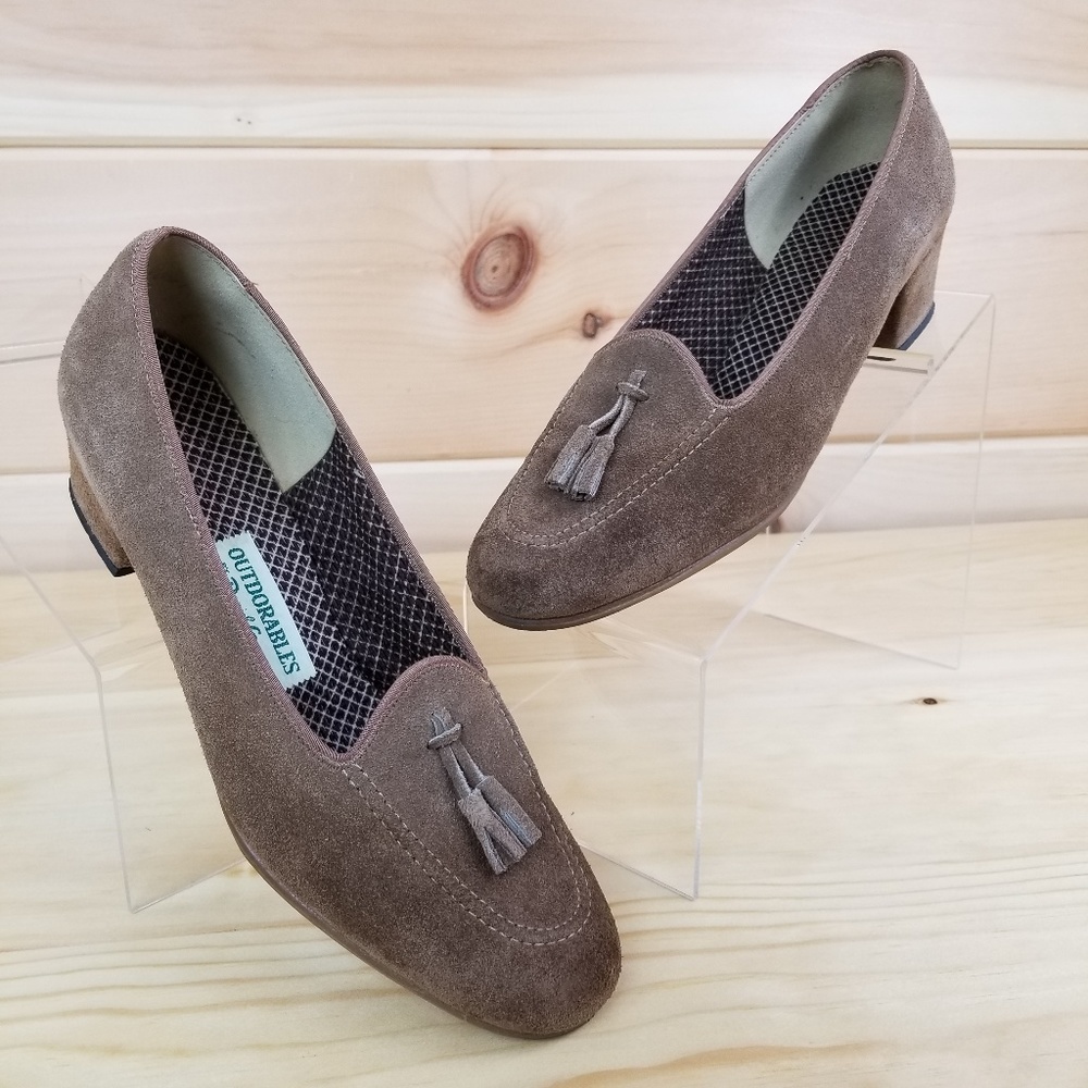 Vintage Daniel Green Outdorables Suede Tassel Heel